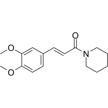 1-(3,4-Dimethoxycinnamoyl)piperidine 化学構造
