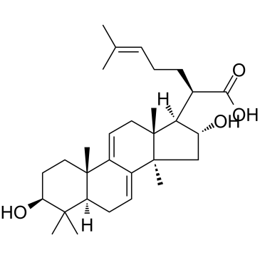 16α-Hydroxydehydrotrametenolic acid  Chemical Structure