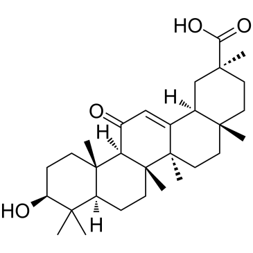 18α-Glycyrrhetinic acid Chemische Struktur