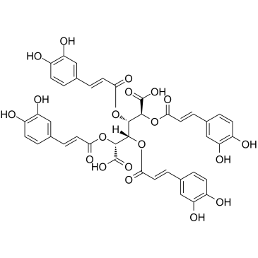 2,3,4,5-Tetracaffeoyl-D-Glucaric acid 化学構造