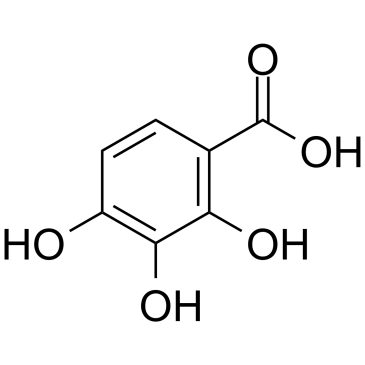 2,3,4-Trihydroxybenzoic acid  Chemical Structure