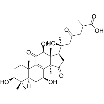 20-Hydroxyganoderic Acid G 化学構造