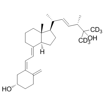 25-Hydroxy VD2-D6 化学構造