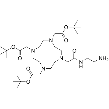 2-Aminoethyl-mono-amide-DOTA-tris(tBu ester)  Chemical Structure