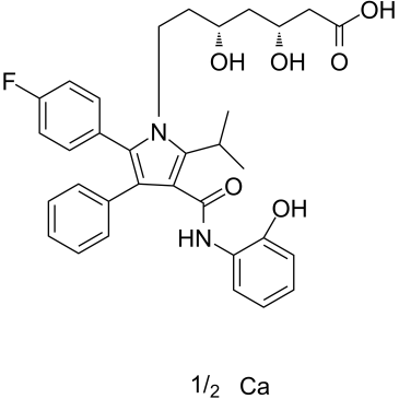 2-Hydroxy atorvastatin calcium salt التركيب الكيميائي