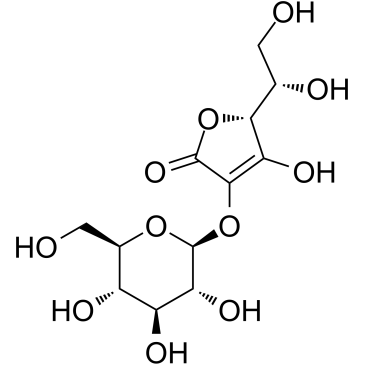 2-O-β-D-Glucopyranosyl-L-ascorbic acid  Chemical Structure