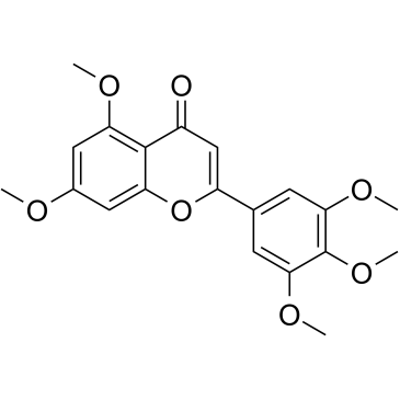3',4',5',5,7-Pentamethoxyflavone 化学構造