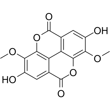 3,3'-Di-O-methylellagic acid 化学構造