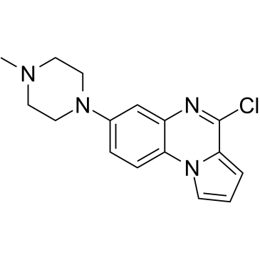 4-Chloro-7-(4-methylpiperazin-1-yl)pyrrolo[1,2-a]quinoxaline 化学構造