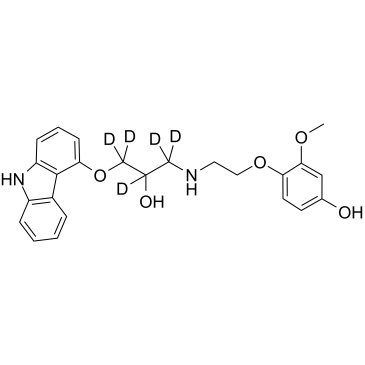4-Hydroxyphenyl Carvedilol D5 التركيب الكيميائي