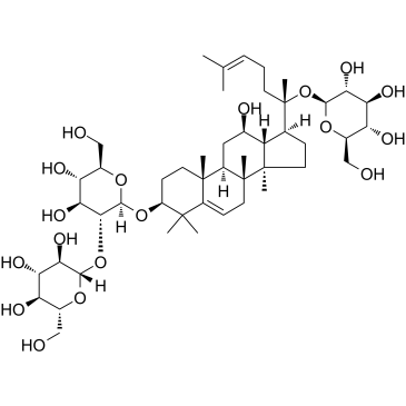 5,6-Didehydroginsenoside Rd 化学構造