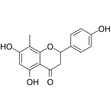 5,7,4'-Trihydroxy-8-Methylflavanone Chemische Struktur