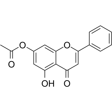 5-Hydroxy-7-acetoxyflavone التركيب الكيميائي