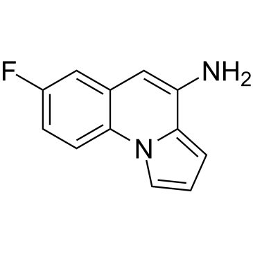 7-Fluoropyrrolo[1,2-a]quinolin-4-amine 化学構造