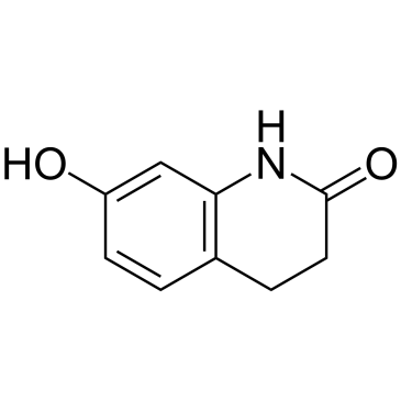 7-Hydroxy-3,4-dihydro-2(1H)-quinolinone 化学構造
