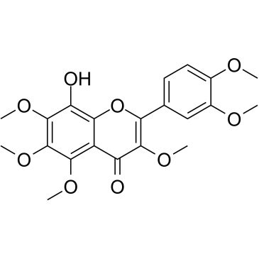 8-Hydroxy-3,5,6,7,3',4'-hexamethoxyflavone التركيب الكيميائي