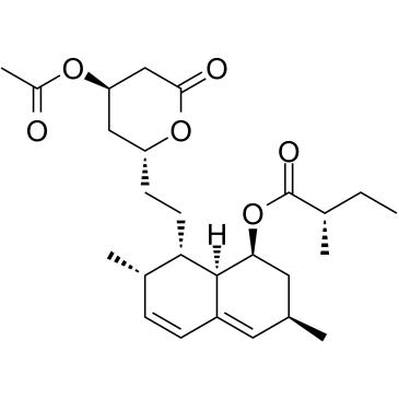 Acetyllovastatin 化学構造