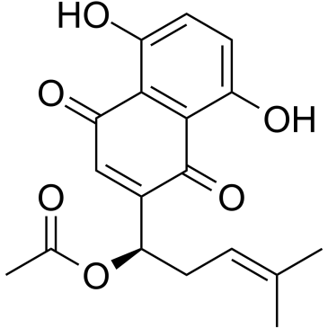 Acetylshikonin  Chemical Structure