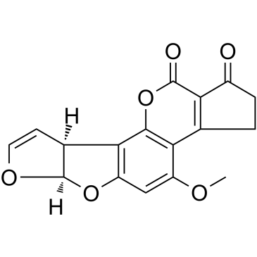 Aflatoxin B1 Chemische Struktur