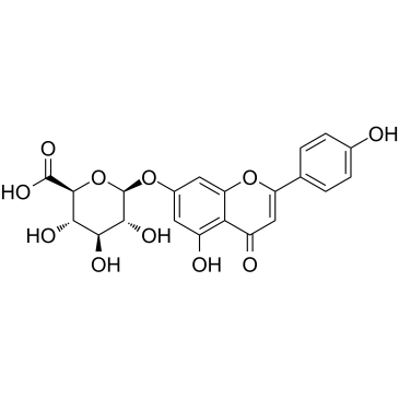Apigenin-7-glucuronide Chemische Struktur