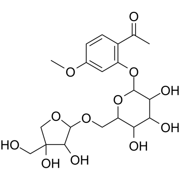 Apiopaeonoside Chemische Struktur