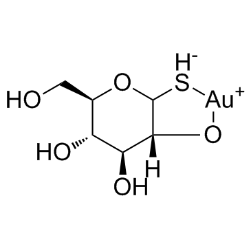 Aurothioglucose Chemische Struktur
