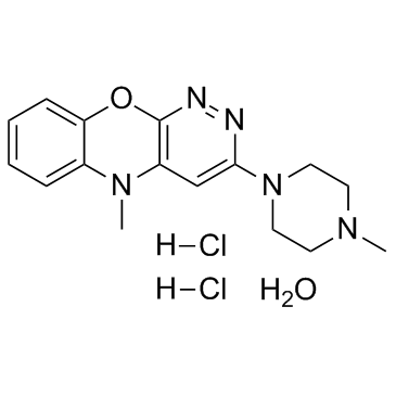 Azaphen dihydrochloride monohydrate 化学構造