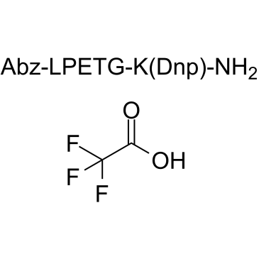 Bacterial Sortase Substrate III, Abz/DNP (TFA) 化学構造