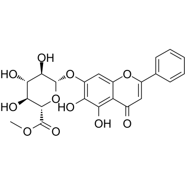 Baicalin methyl ester 化学構造