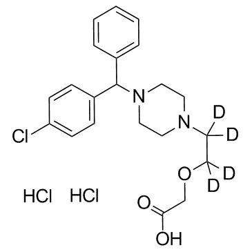 Cetirizine D4 dihydrochloride 化学構造