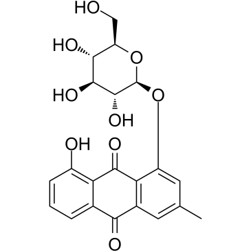 Chrysophanein 化学構造