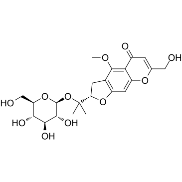 Cimifugin 4'-O-β-D-glucopyranoside Chemische Struktur