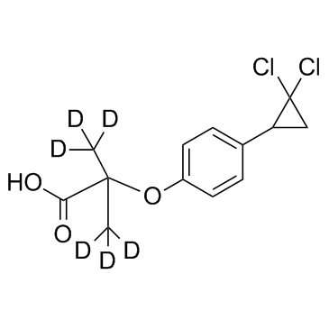 Ciprofibrate D6  Chemical Structure