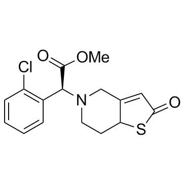Clopidogrel thiolactone 化学構造