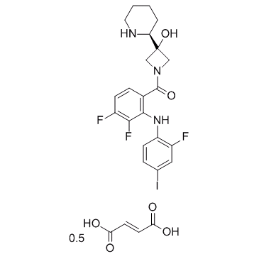 Cobimetinib hemifumarate التركيب الكيميائي