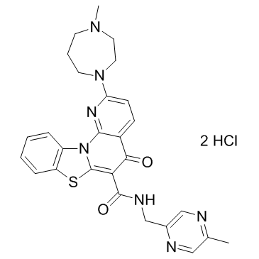 CX-5461 dihydrochloride  Chemical Structure