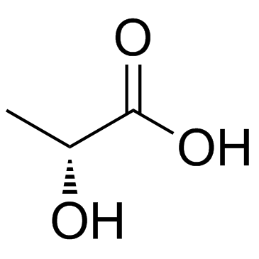 D-(-)-Lactic acid  Chemical Structure