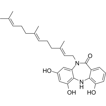 Diazepinomicin التركيب الكيميائي