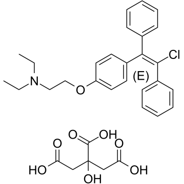 Enclomiphene citrate 化学構造