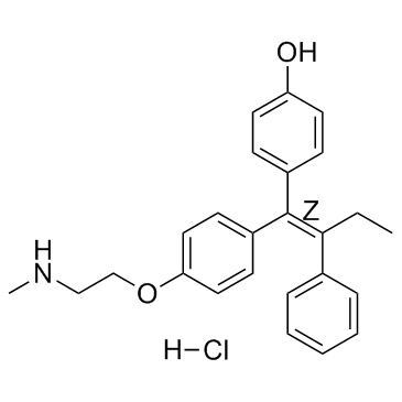 Endoxifen Z-isomer hydrochloride 化学構造