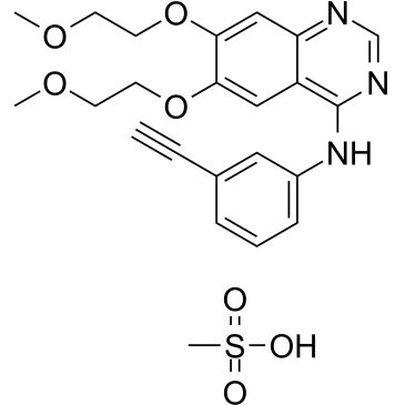 Erlotinib mesylate  Chemical Structure
