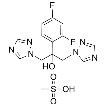 Fluconazole mesylate 化学構造