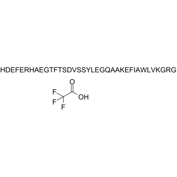 Glucagon-like peptide 1 (1-37), human (TFA)  Chemical Structure