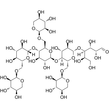 Heptasaccharide Glc4Xyl3 Chemische Struktur