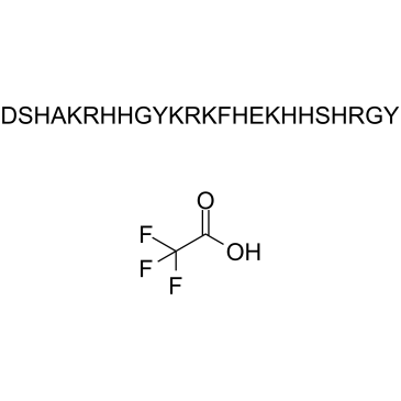 Histatin 5 (TFA) 化学構造