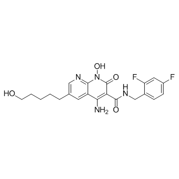 HIV-1 integrase inhibitor 3 التركيب الكيميائي