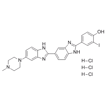 Hoechst 33342 analog 2 trihydrochloride  Chemical Structure