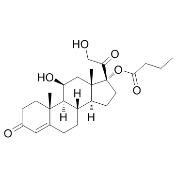 Hydrocortisone 17-butyrate 化学構造