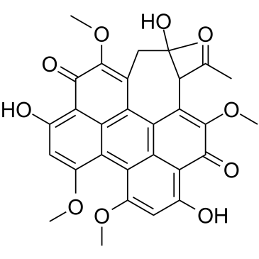 Hypocrellin A 化学構造