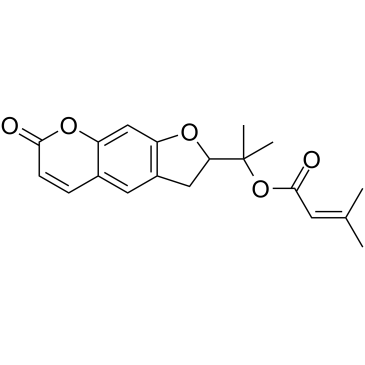 Isopropylidenylacetyl-marmesin Chemische Struktur
